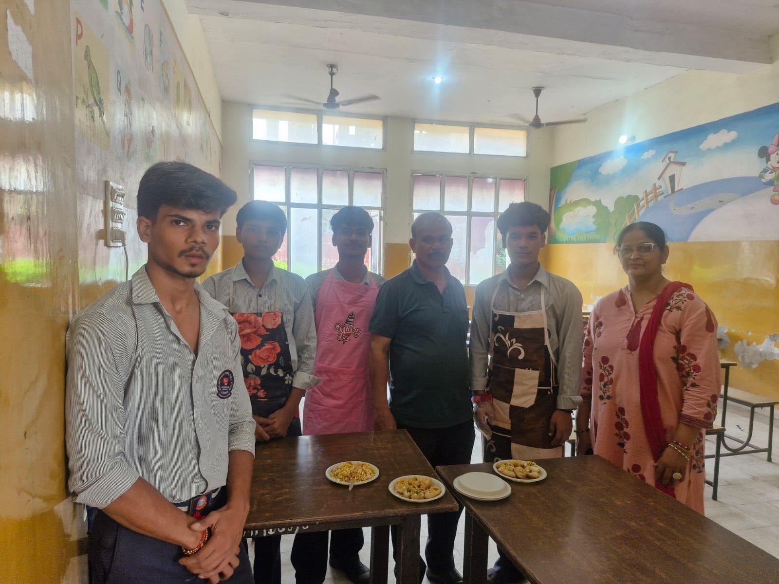 Food stalls organised by students
